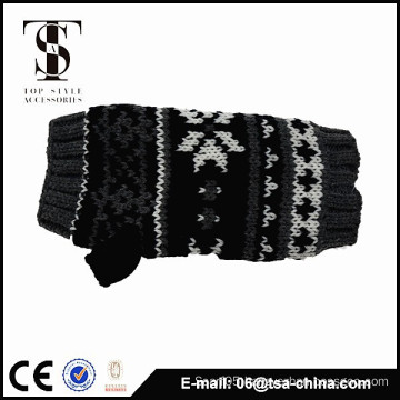 fashionable lovely winter snow jacquard knitted glove